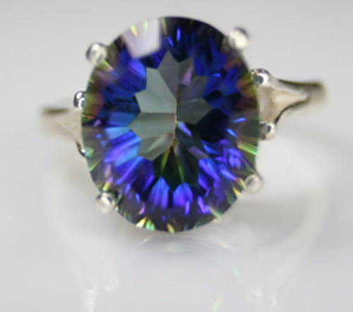 Alaskan Blue - Sterling Silver - 3 Carats Ring